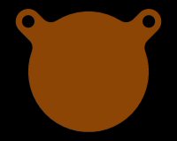 6" Hanging Gong - AR500