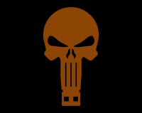 6" Bolted Skull Target - AR500